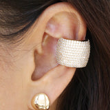 Crystal Statement Chunky Ear Cuff