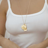Zodiac Double Medallion Necklace