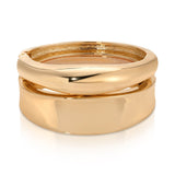 Double Golden Bangle Set