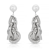 Liquid Gold Pearl Drop Earrings