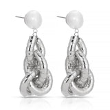 Liquid Gold Pearl Drop Earrings