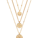 Three Coins Necklace Set