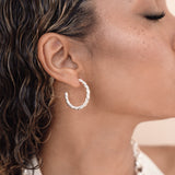 Spun Strands Hoop Earrings