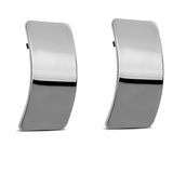 Rectangle Metal Stud Earrings