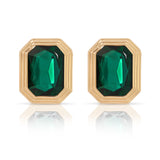 Emerald Deco Earrings