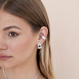 Pavé and Pearl Earrings