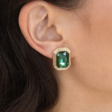 Emerald Deco Earrings