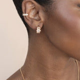 Diamond Shine Mini Hoop Earrings