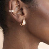 Diamond Shine Mini Hoop Earrings