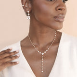 Reflective Crystal Dangle Earrings