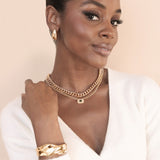 Golden Teardrop Earrings