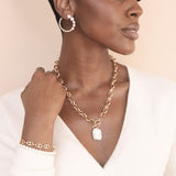 Edge of Water Pearl Pendant Necklace