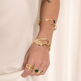 Emerald Deco Wrap Ring