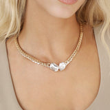 Double Gem Centerstone Necklace