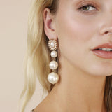 Graduating Pearl Dangle Earrings