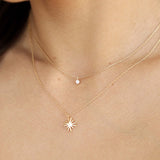Layered Starburst Crystal Necklace