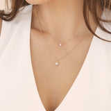 Layered Starburst Crystal Necklace