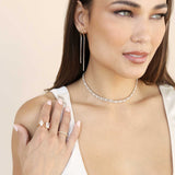 Dainty Crystal Strands Choker