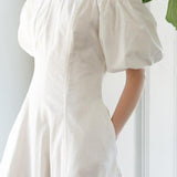 PROTECTING MY PEACE WOVEN MIDI DRESS