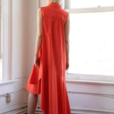 LOOKING MY WAY WOVEN MIDI DRESS