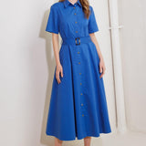LUCKY ME WOVEN MIDI DRESS