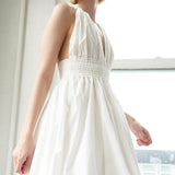 BIG CITY DREAMS WOVEN MIDI DRESS