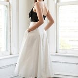 BLISSFUL BREEZE WOVEN MIDI DRESS