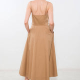 PROOF OF PERFECTION WOVEN MIDI DRESS