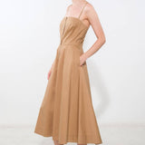 PROOF OF PERFECTION WOVEN MIDI DRESS