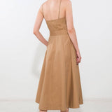 PROOF OF PERFECTION WOVEN MIDI DRESS
