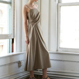 HAPPILY YOURS WOVEN MIDI DRESS
