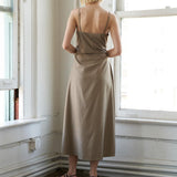 HAPPILY YOURS WOVEN MIDI DRESS