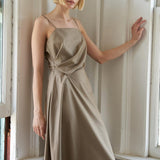 HAPPILY YOURS WOVEN MIDI DRESS