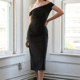 A BEAUTIFUL DAY PINSTRIPE MINI DRESS