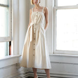 CALIFORNIA DREAMING WOVEN MIDI DRESS