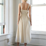 CALIFORNIA DREAMING WOVEN MIDI DRESS