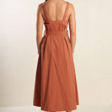 CALIFORNIA DREAMING WOVEN MIDI DRESS