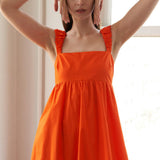 SUNBEAM SPLENDOR WOVEN MIDI DRESS
