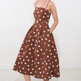 HARMONY HORIZON WOVEN MIDI DRESS