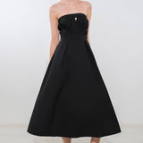 MYSTIC MUSE WOVEN MIDI DRESS