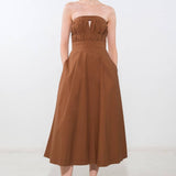 MYSTIC MUSE WOVEN MIDI DRESS