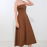 MYSTIC MUSE WOVEN MIDI DRESS