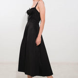 OCEANIC OPULENCE WOVEN MIDI DRESS
