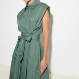 DEEPER CONNECTION WOVEN MIDI DRESS