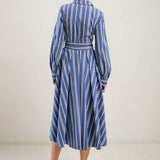 PETAL POWER MIDI SHIRT DRESS