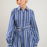 PETAL POWER MIDI SHIRT DRESS