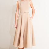 LIVING THE DREAM WOVEN MIDI DRESS
