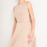 LIVING THE DREAM WOVEN MIDI DRESS