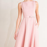 LIVING THE DREAM WOVEN MIDI DRESS