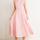 LIVING THE DREAM WOVEN MIDI DRESS